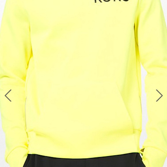 NWT Michael Kors Vibrant Yellow Hoodie - Picture 2 of 2